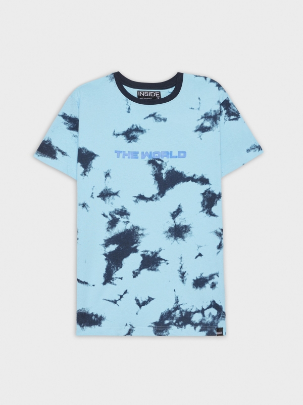  T-shirt Tie&dye azul marinho