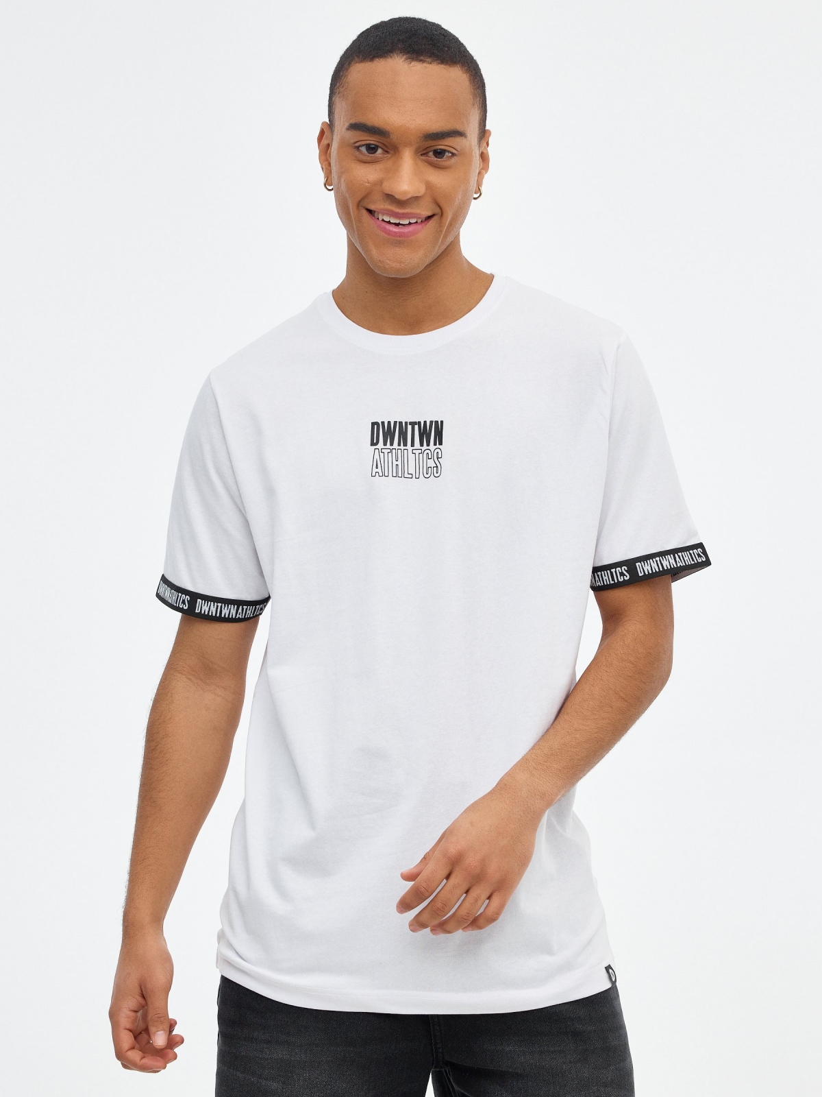 ATHLTCS T-shirt white middle front view