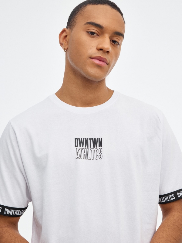 ATHLTCS T-shirt white detail view