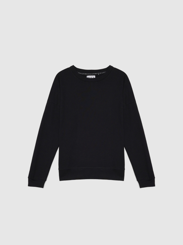  Sudadera básica negro