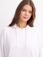 %Pto% Sudadera básica con capucha blanco
