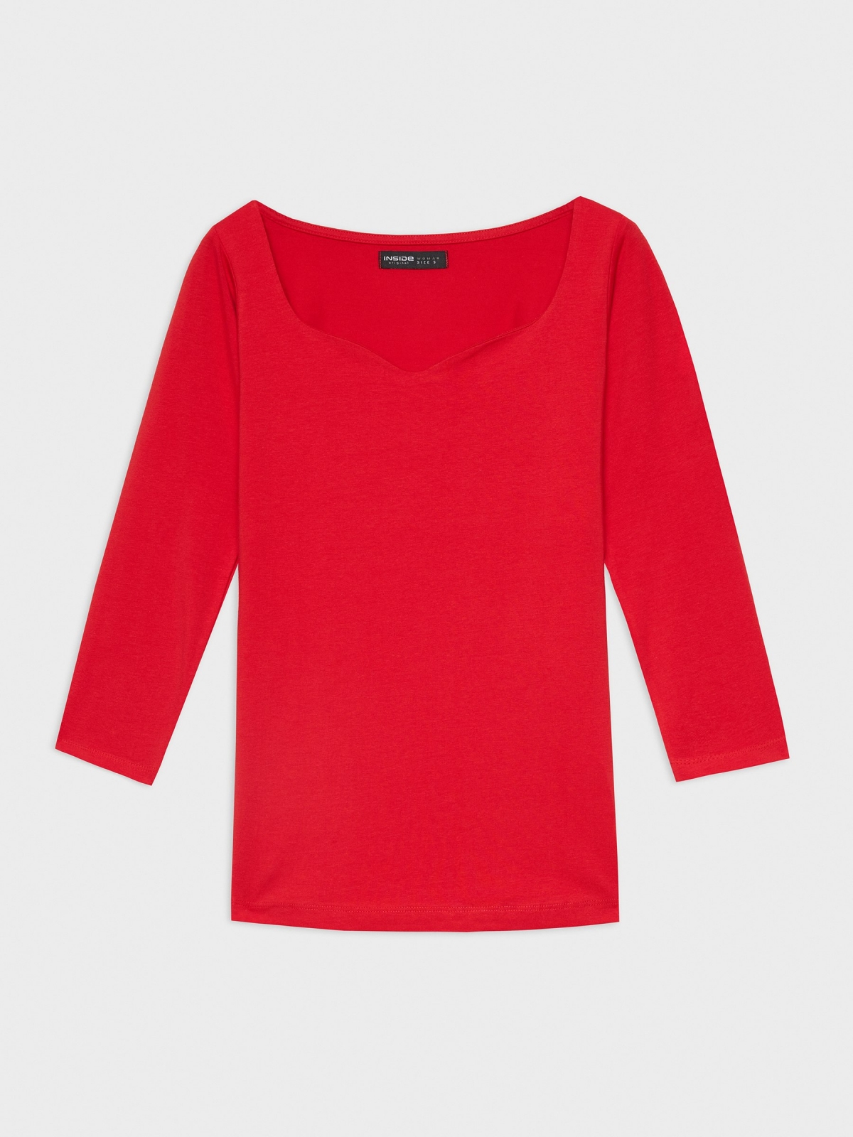 %Pto% Basic heart t-shirt red