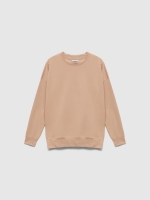 %Pto% Sudadera oversized básica taupe vista frontal
