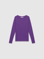 %Pto% Basic plain T-shirt lilac front view