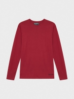 %Pto% T-shirt básica com logótipo vermelho