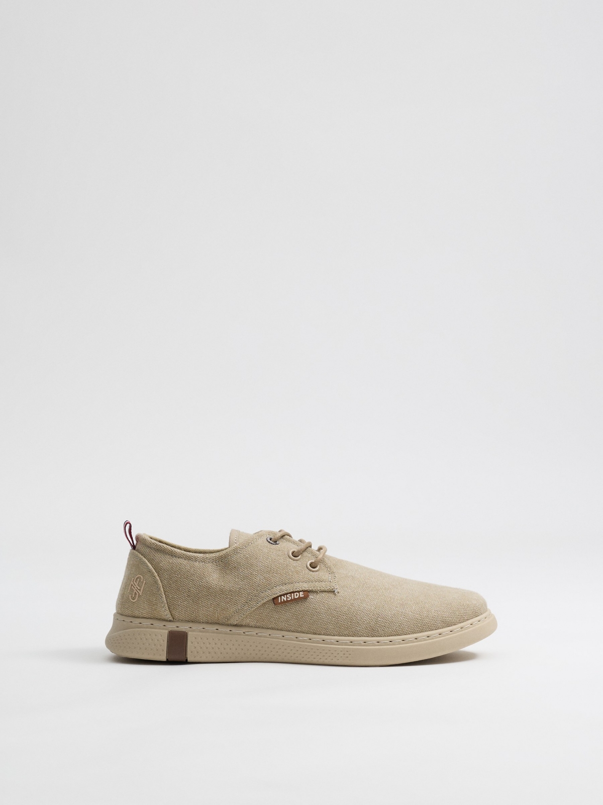 Casual canvas sneakers beige