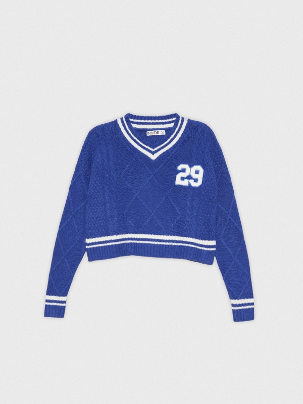  Jersey College 29 azul vista frontal