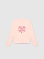 %Pto% Camiseta Heart Whisper rosa vista frontal