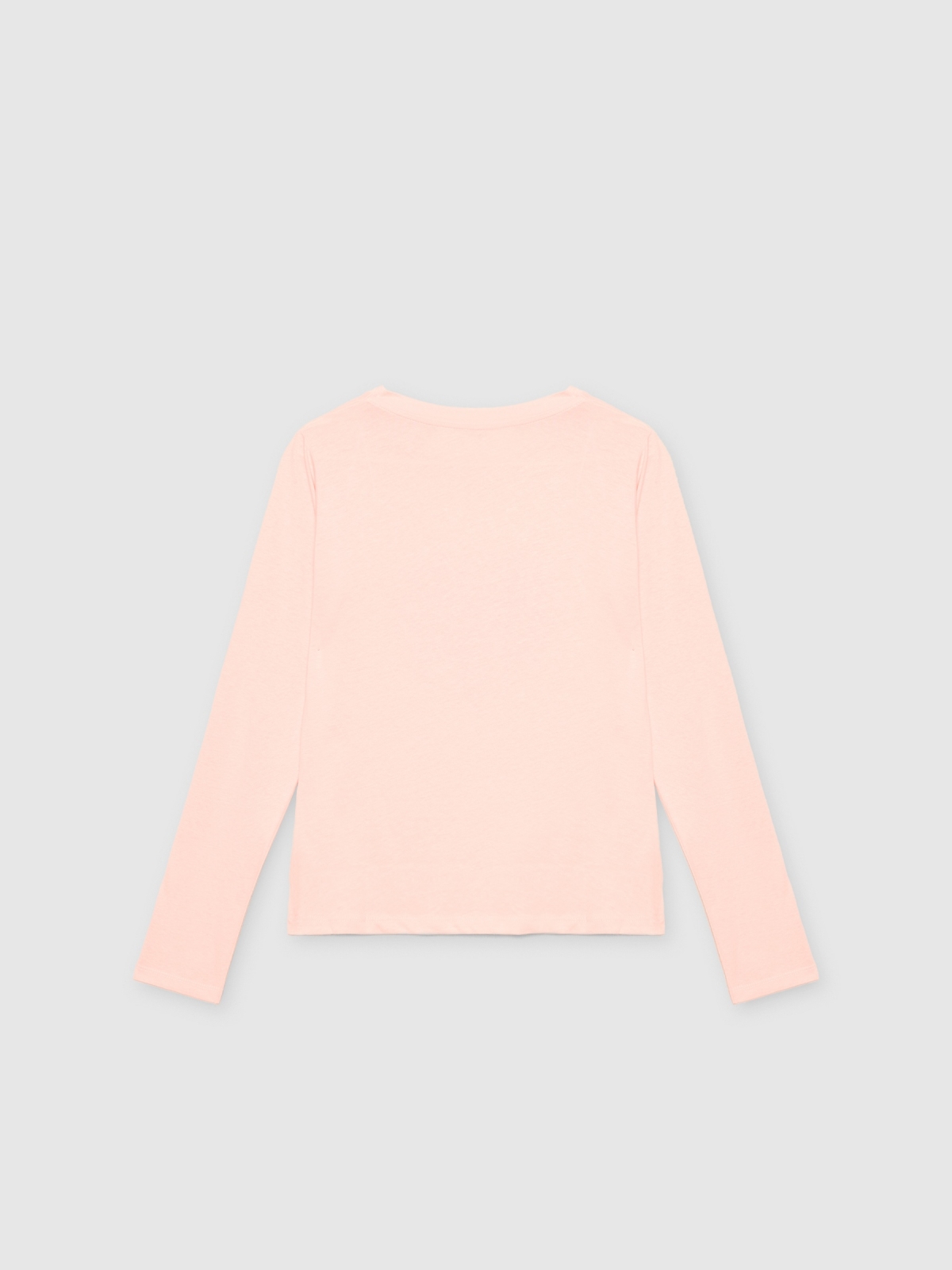Camiseta Heart Whisper rosa vista trasera