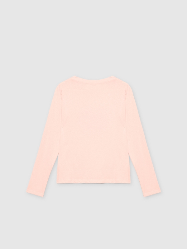 Camiseta Heart Whisper rosa vista trasera