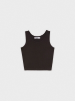 %Pto% Basic sleeveless top black front view