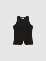 %Pto% T-shirt with back opening black front view