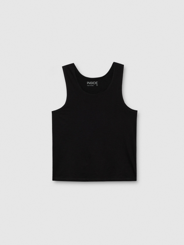  Basic tank t-shirt black front view
