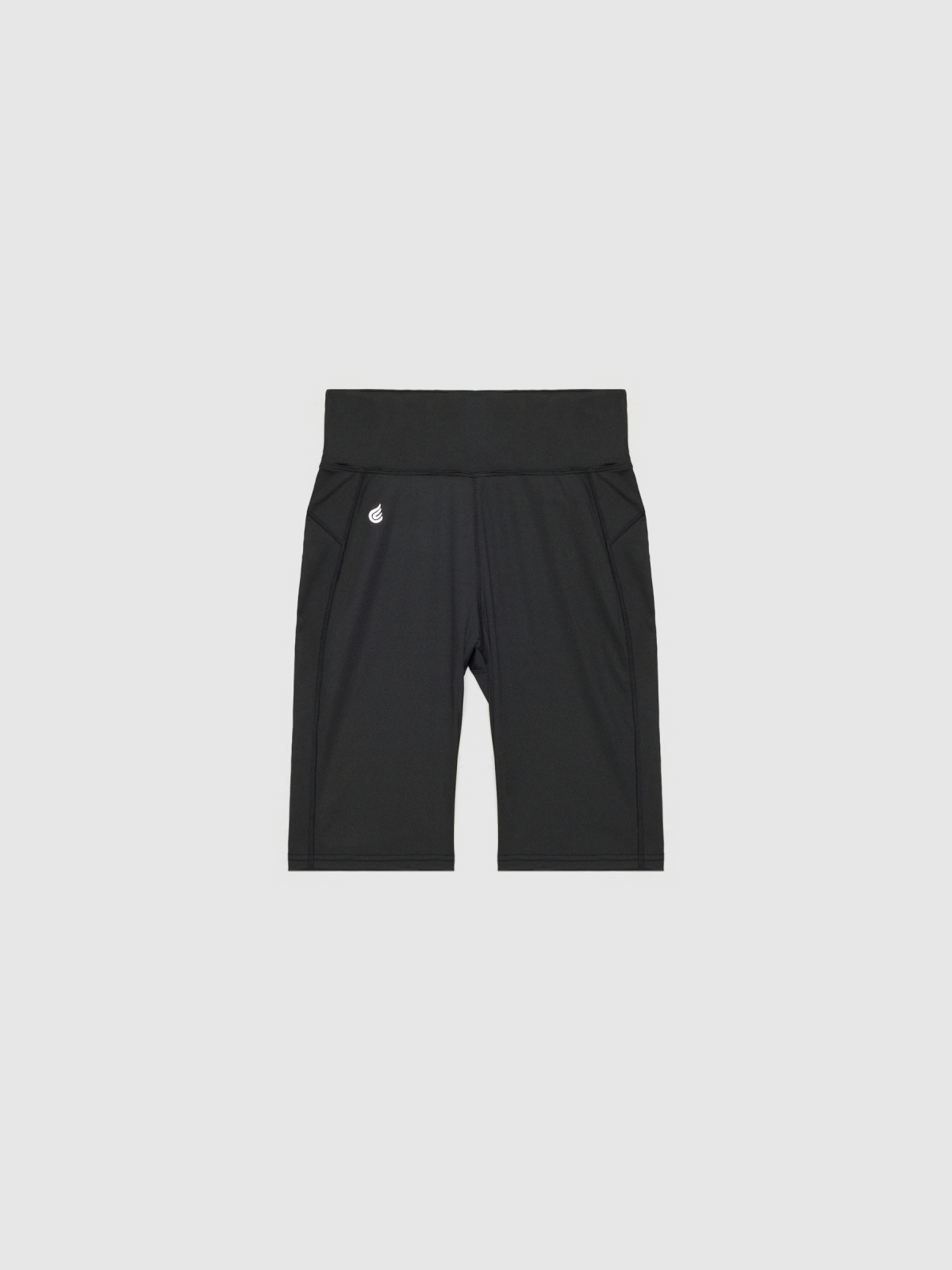  Basic cycling leggings black front view
