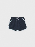 %Pto% Swimsuit contrast trim navy front view