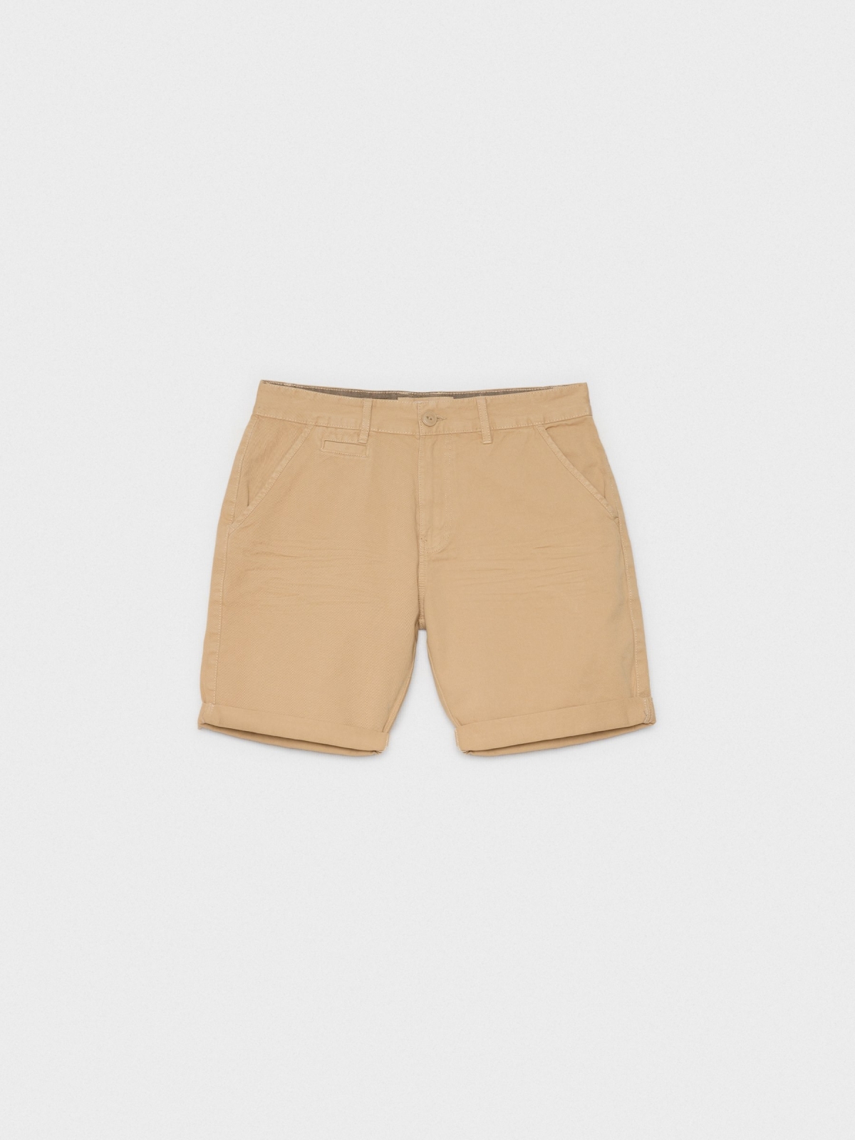  Bermuda chino shorts beige front view