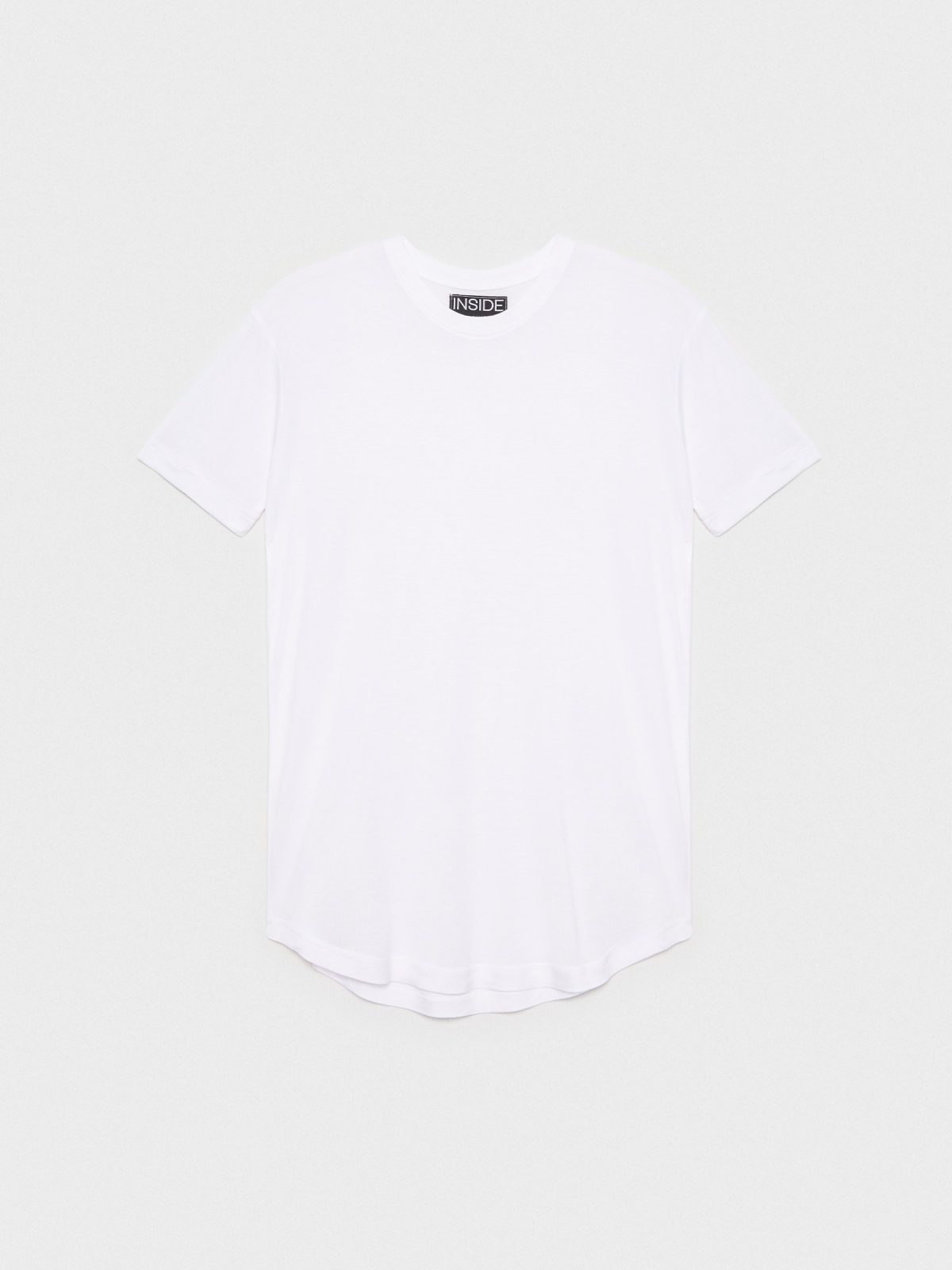 %Pto% Camiseta larga básica blanco vista frontal