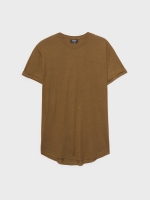%Pto% Basic long t-shirt green front view
