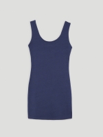 %Pto% Basic strappy dress blue front view