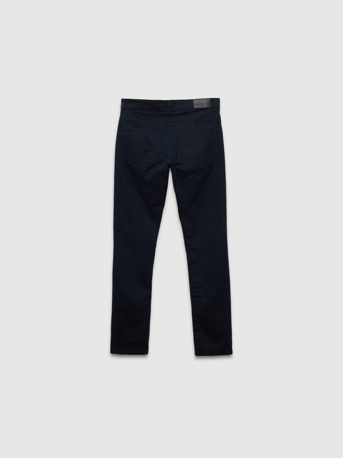 Jeans básicos de colores azul vista trasera