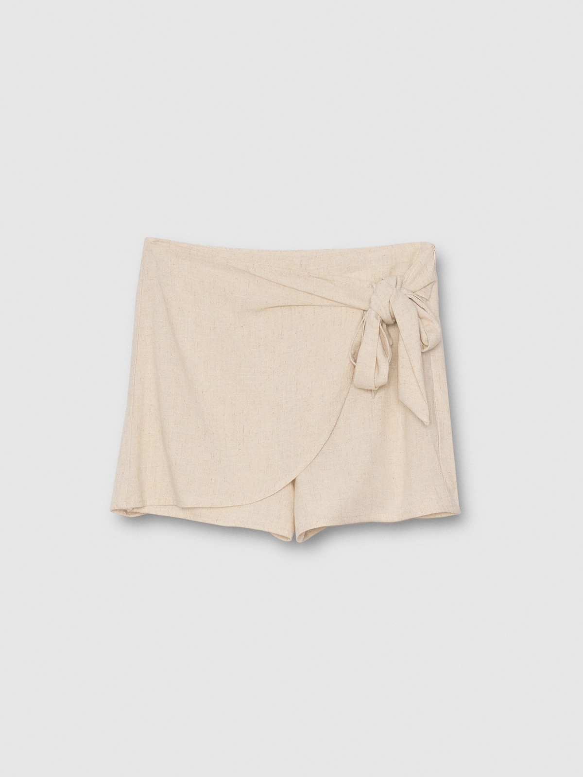  Falda pantalón nudo blanco vista frontal