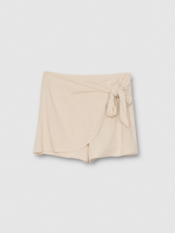  Falda pantalón nudo blanco vista frontal