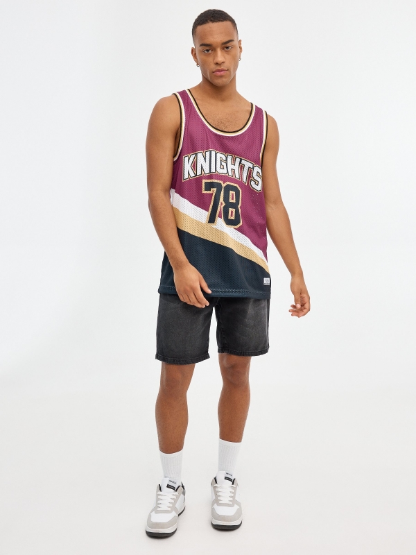 KNIGHTS sport T-shirt magenta general front view