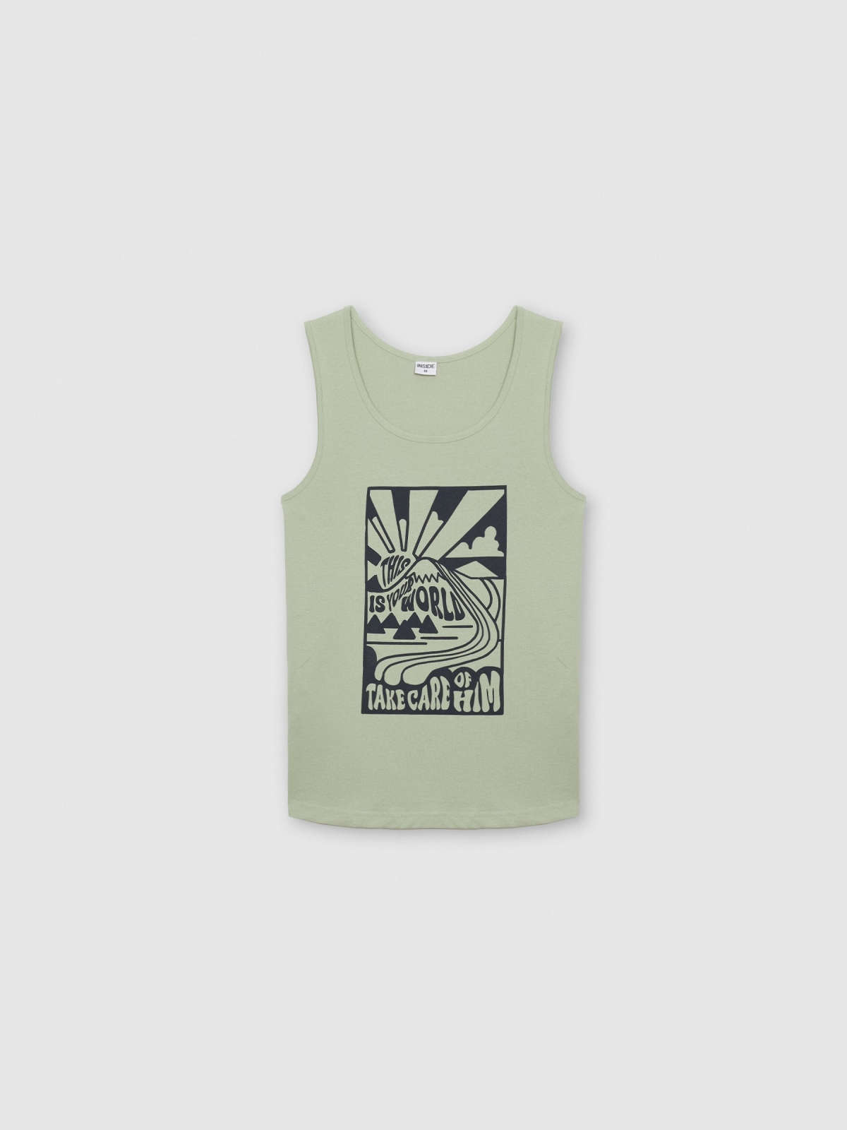 Camiseta tirantes estampado sol