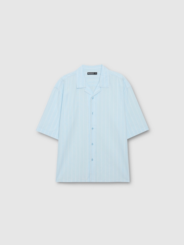 Short-sleeve striped shirt