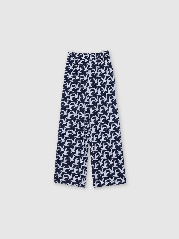  Fluid pants birds navy front view