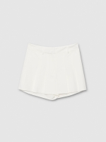 %Pto% Pleated skort white front view