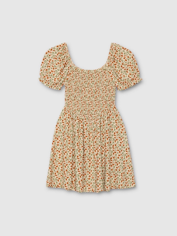  Mini floral dress sand front view