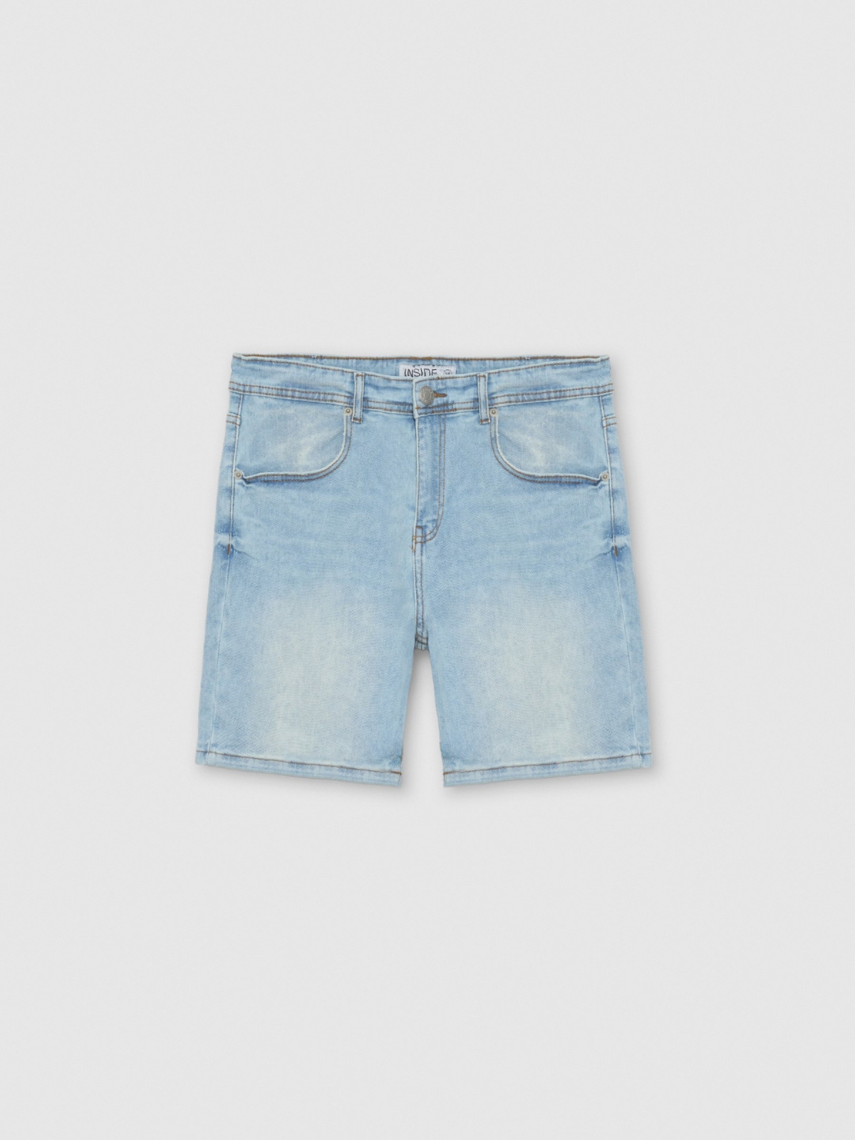  Bermudas regular azul azul vista frontal