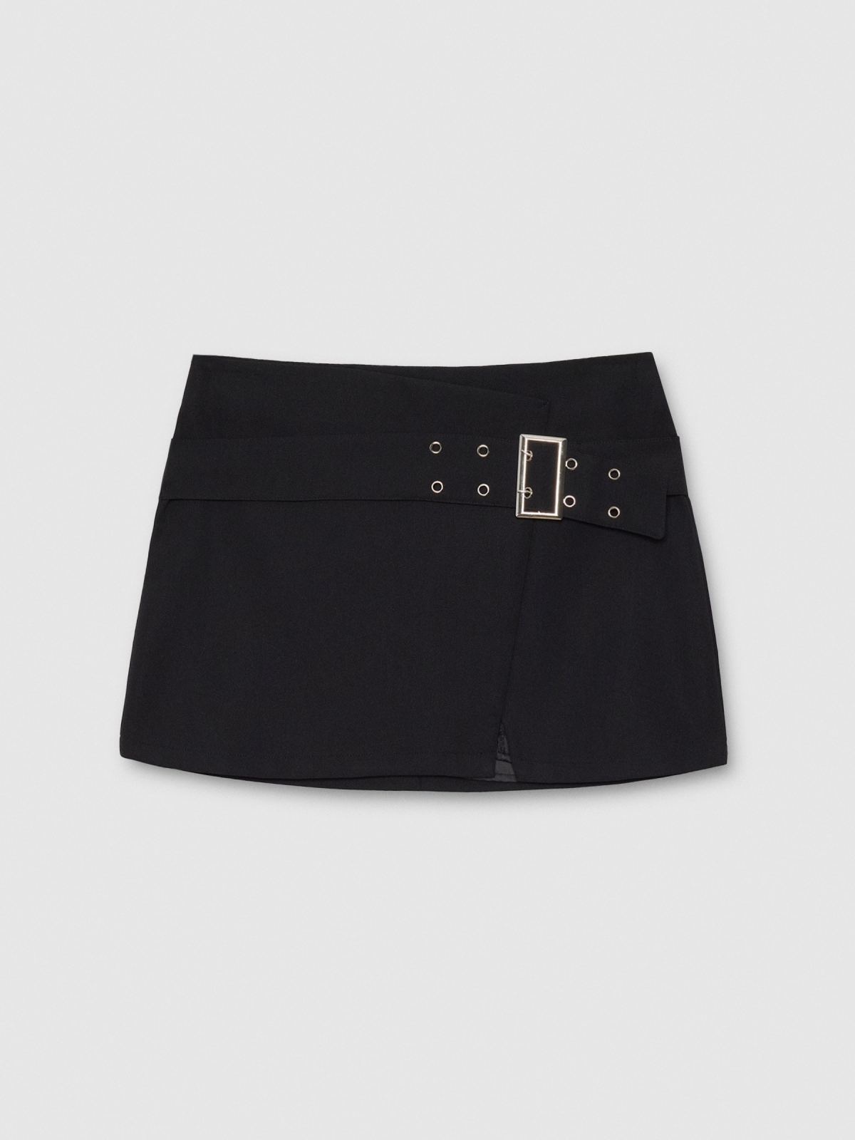  Mini skirt belt black front view