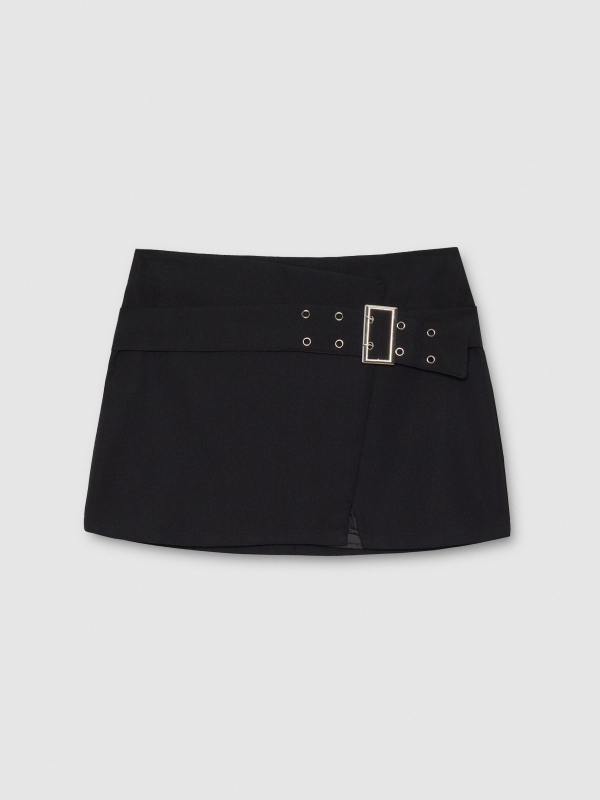  Mini skirt belt black front view