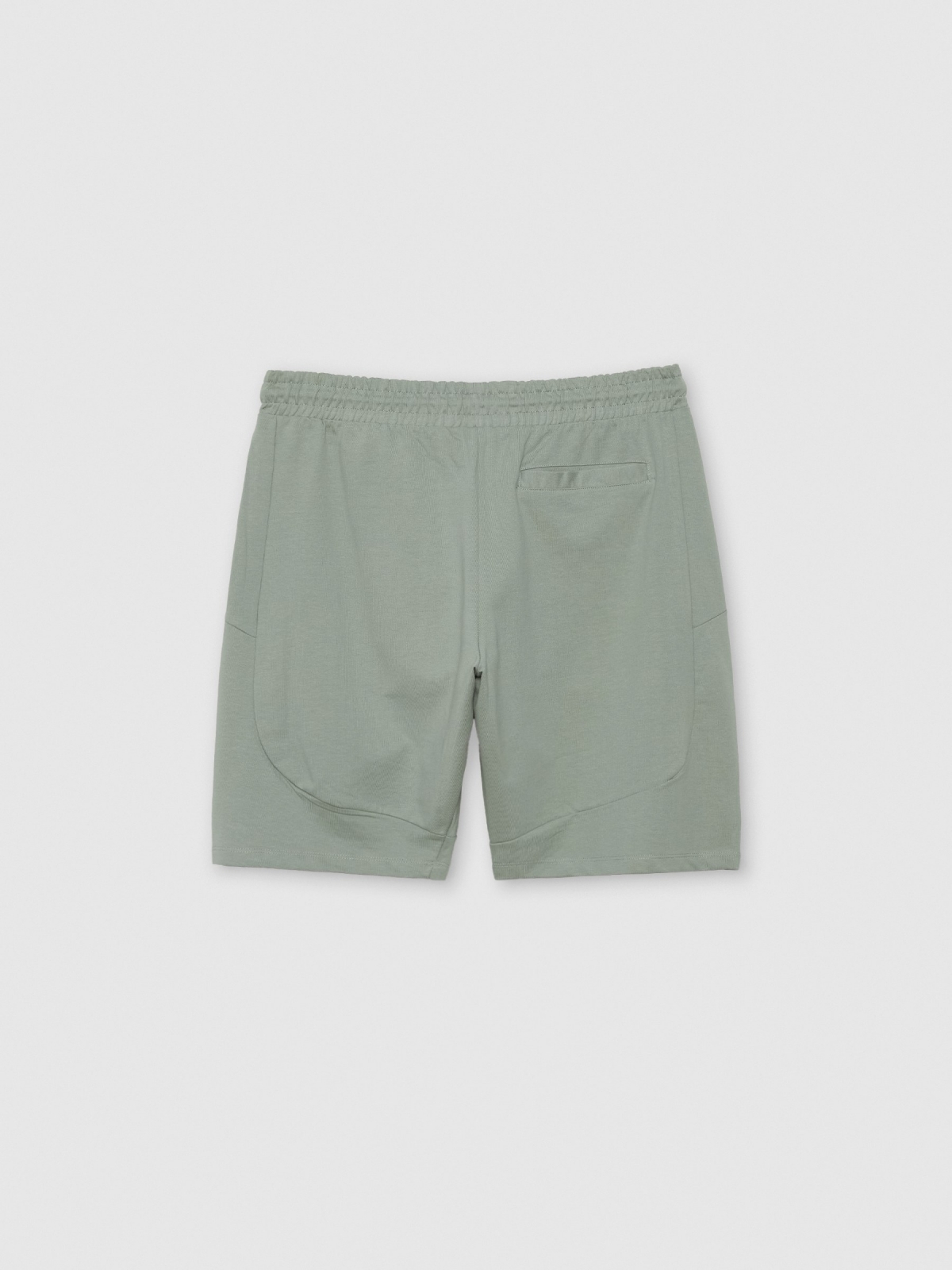 Basic Bermuda jogger green back view