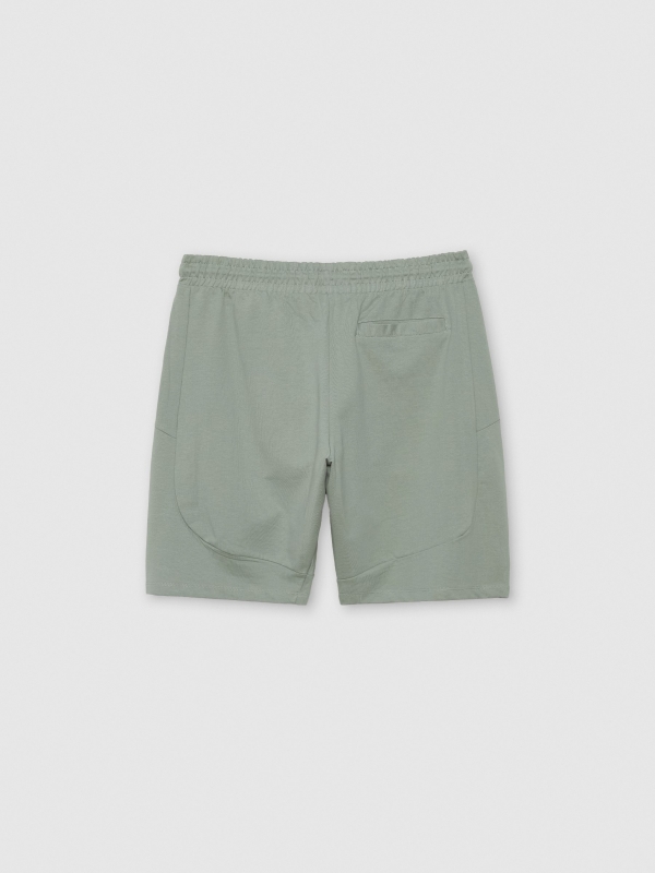 Basic Bermuda jogger green back view