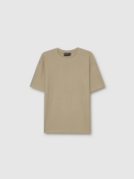 %Pto% Camiseta básica oversize verde grisáceo vista frontal