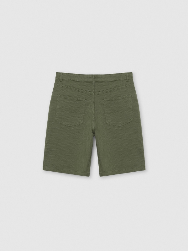 Bermudas cor baggy cáqui vista traseira