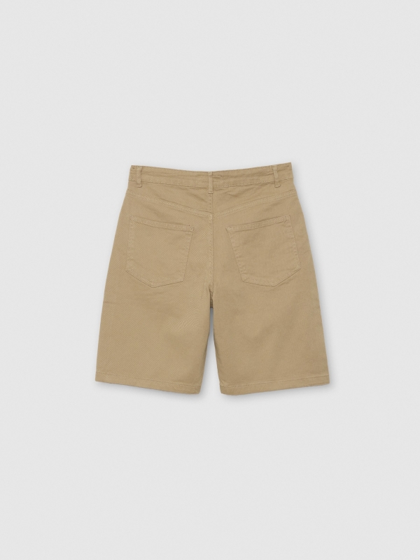 Bermudas cor baggy bege vista traseira