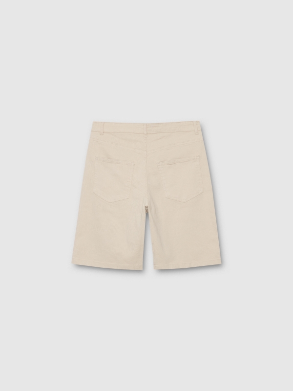 Raw baggy Bermuda raw back view