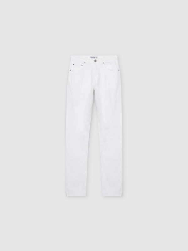  Jeans slim blancos blanco vista frontal