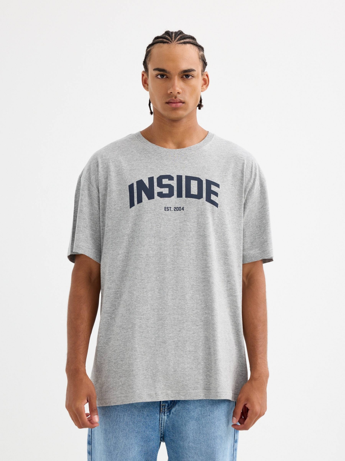 INSIDE text T-shirt