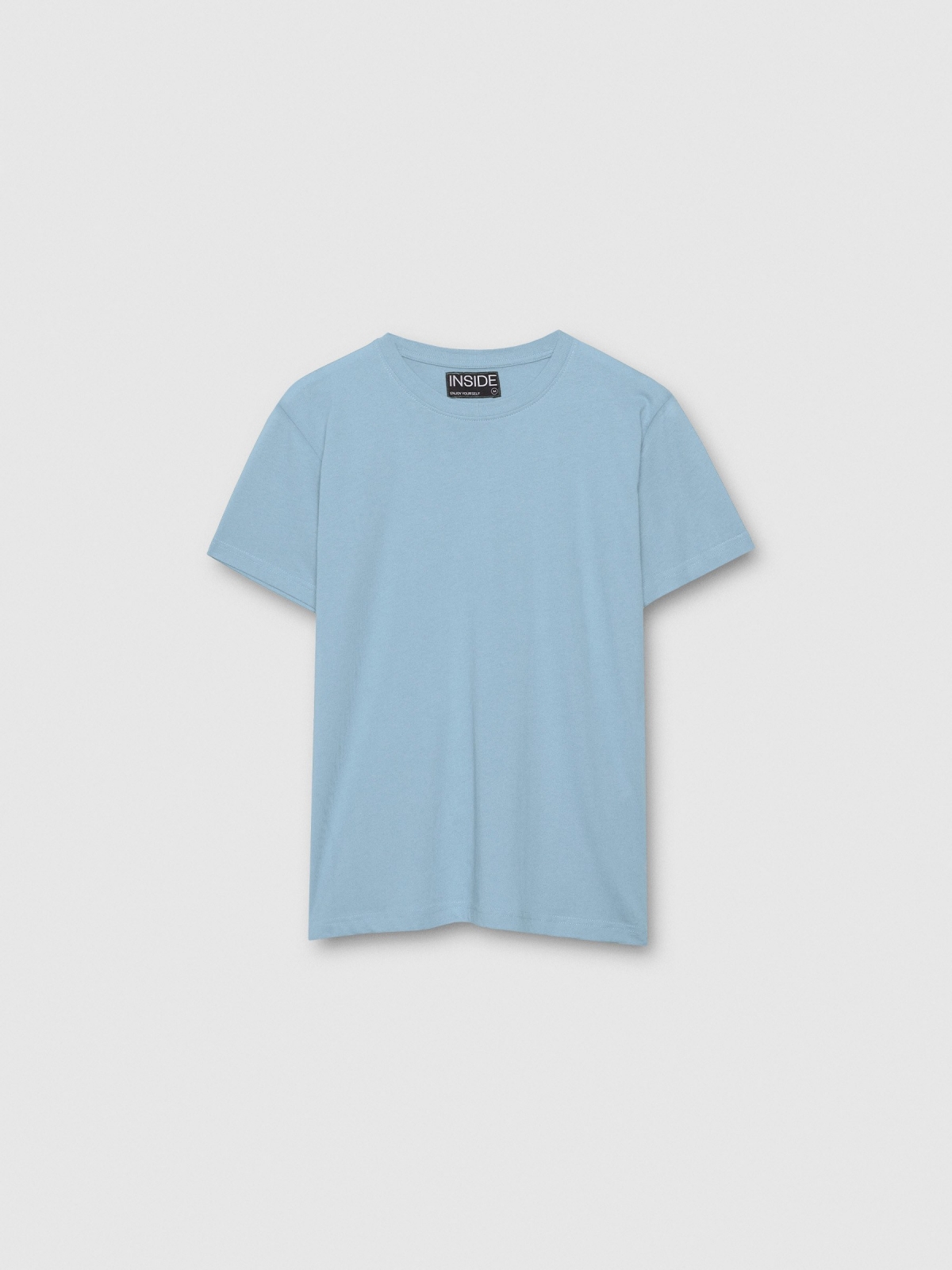 %Pto% Camiseta básica manga corta azul claro vista frontal