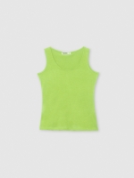 %Pto% Basic tank t-shirt green front view