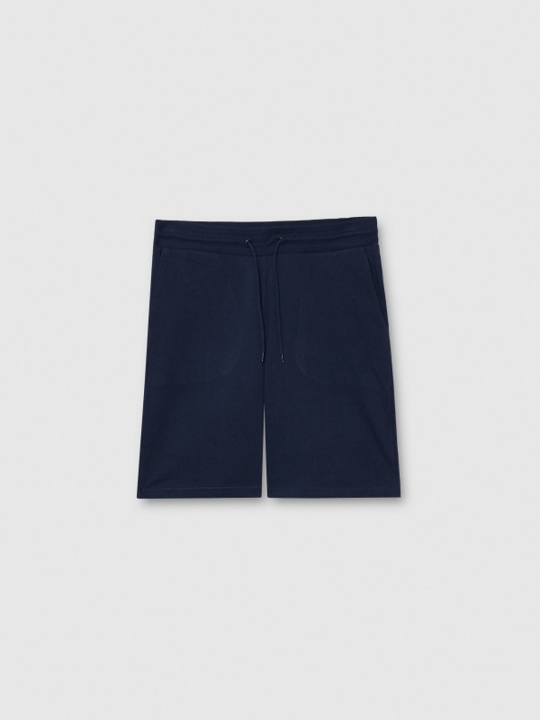  Bermuda jogger básica azul marino vista frontal