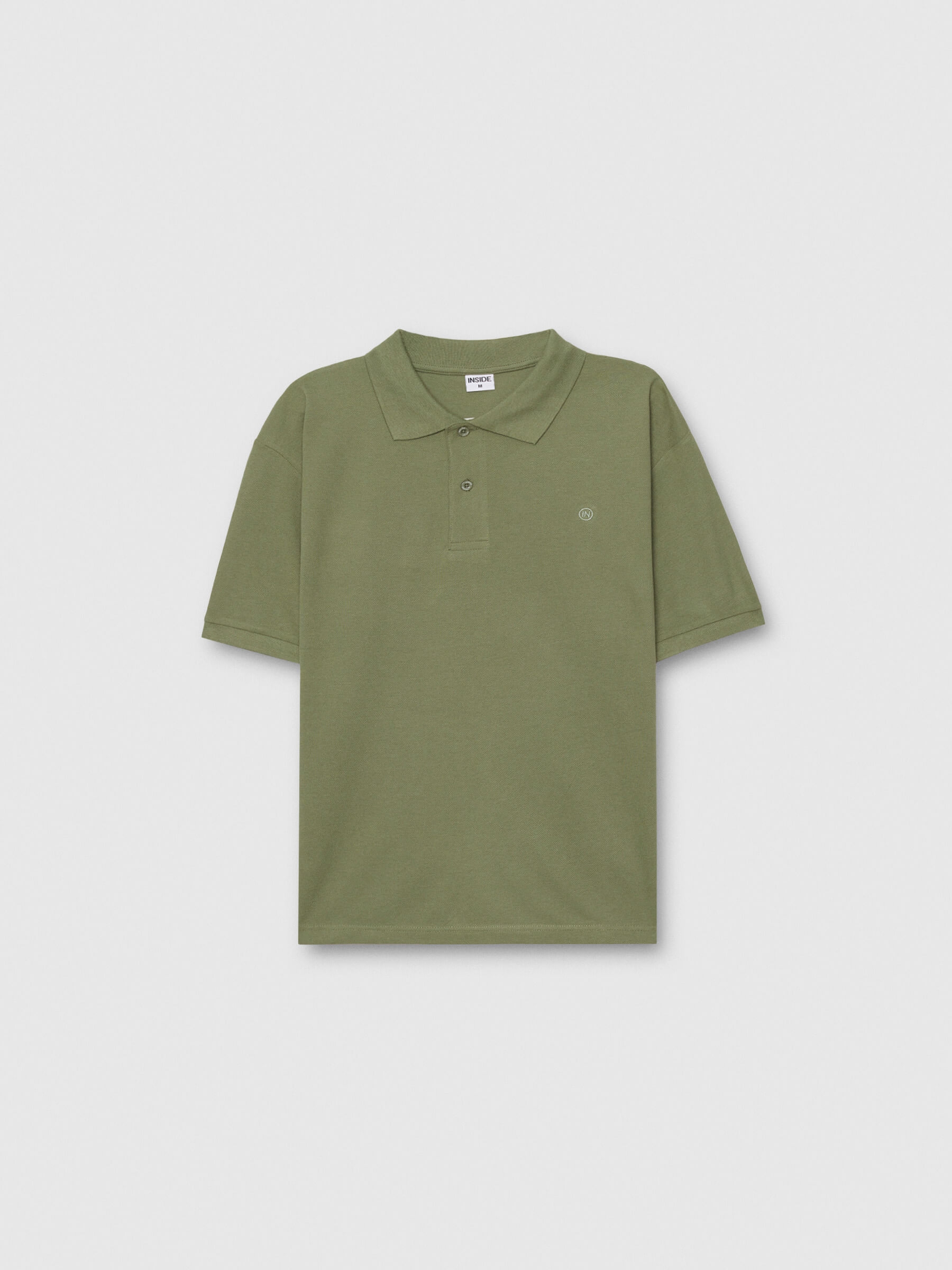 Basic polo navy middle front view