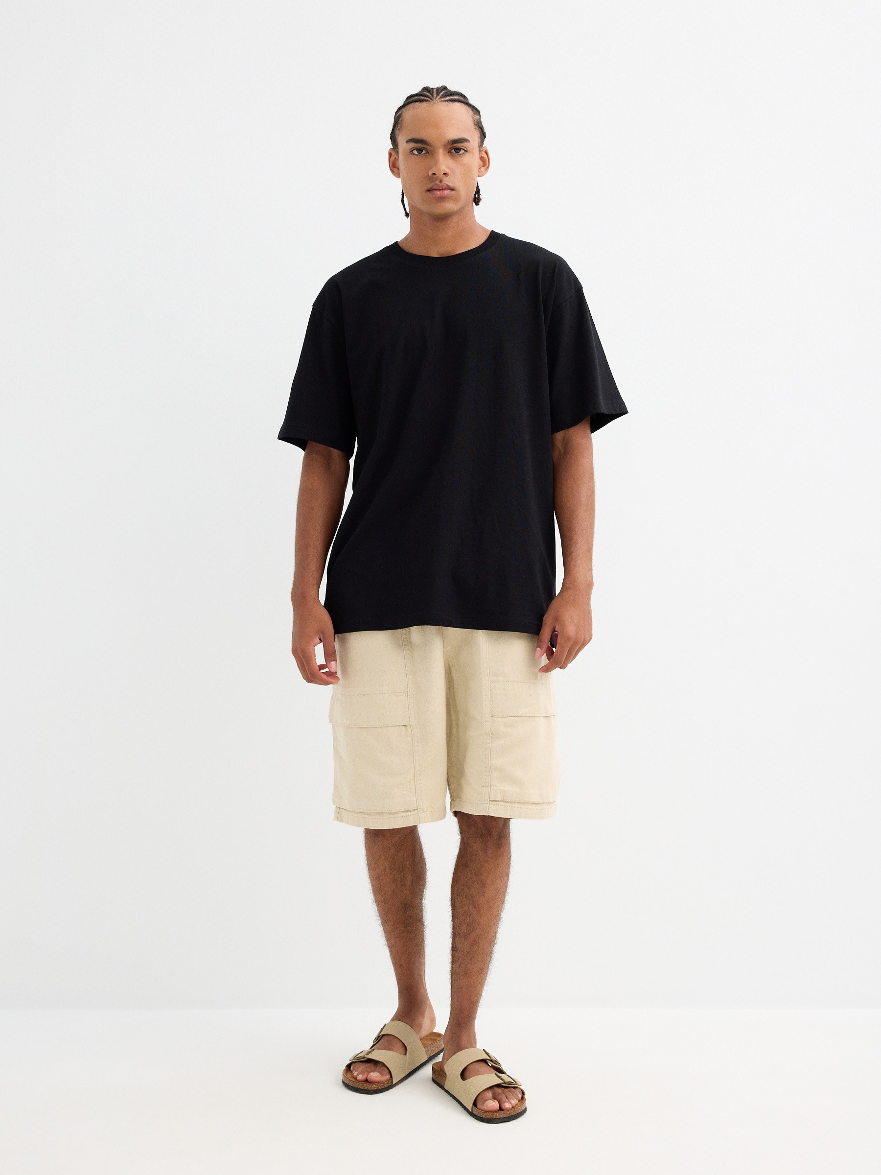 INSIDE Bermuda super baggy, Beige, L