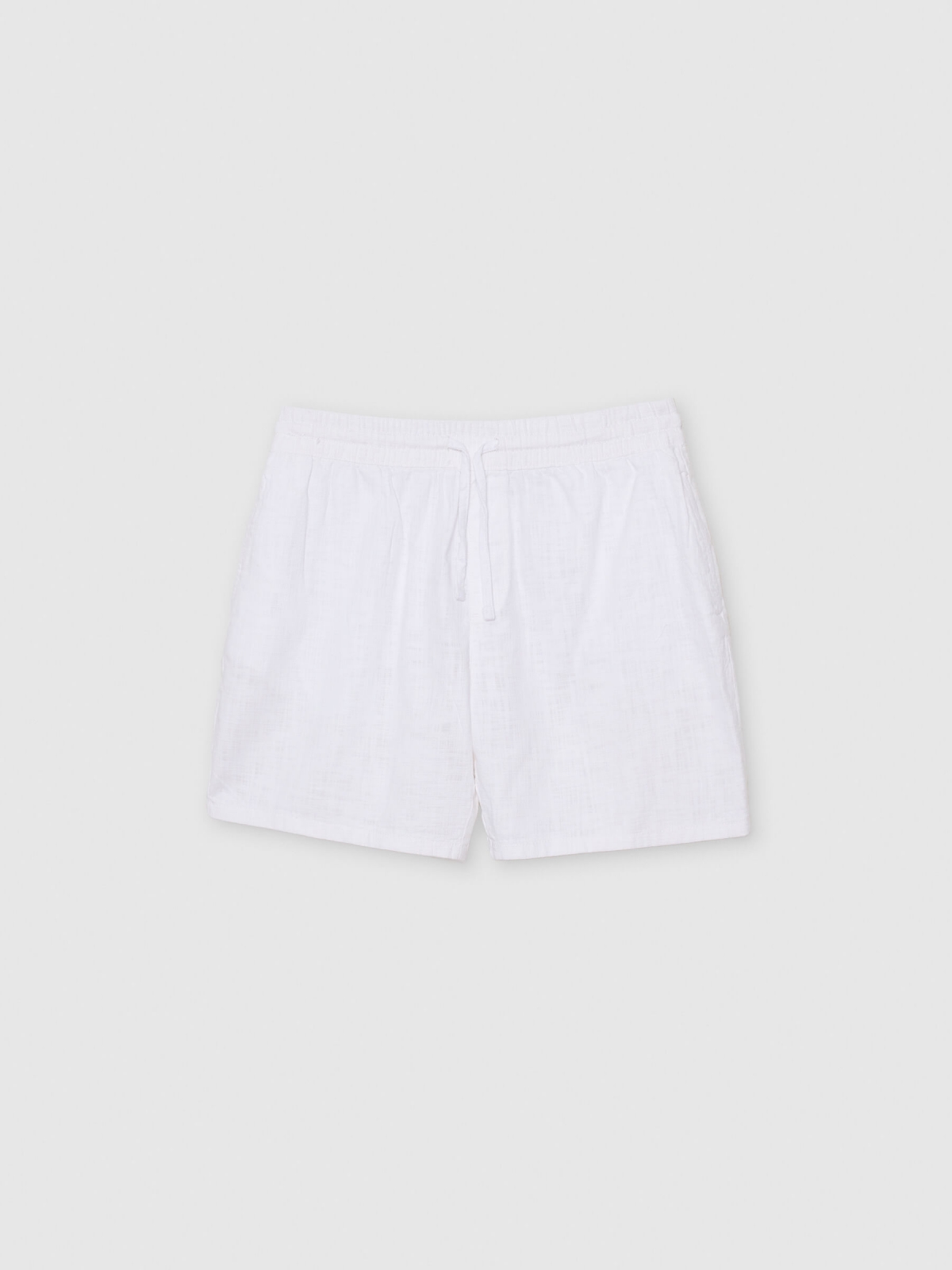  Bermuda jogger lisa blanco roto vista frontal