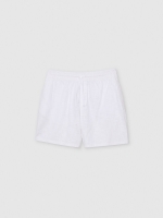 %Pto% Bermuda jogger lisa blanco roto vista frontal